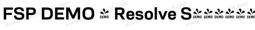 FSP DEMO - Resolve S字体转换